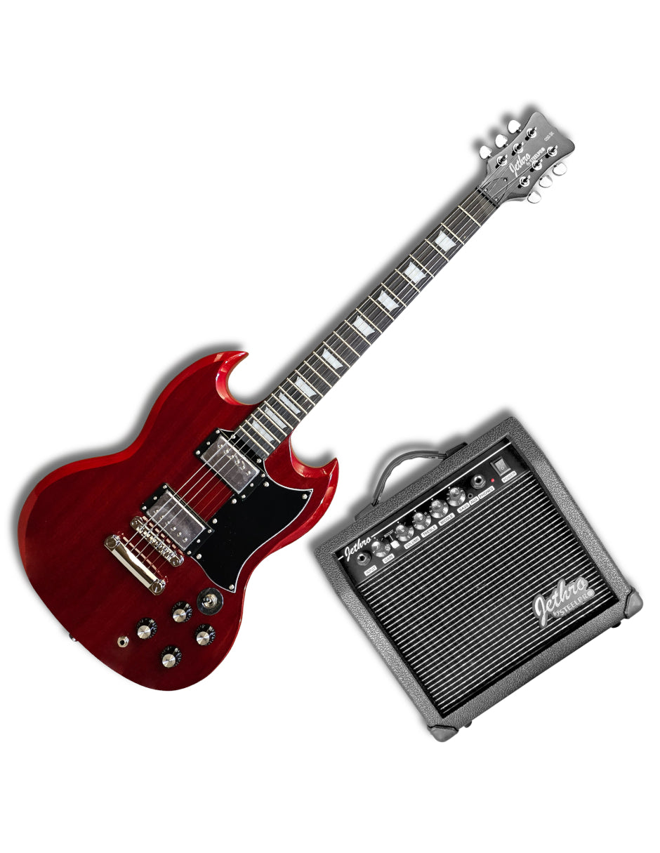Paquete Guitarra Electrica Jethro Series By Steelpro 050-sk