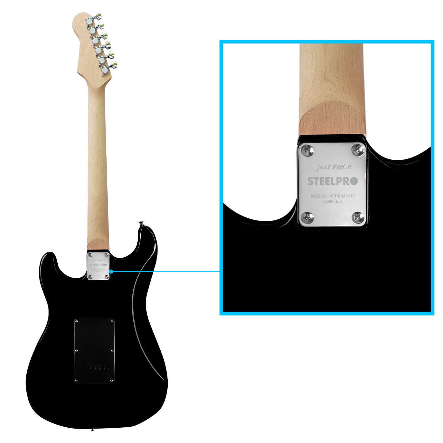 Guitarra Electrica Jethro Series By Steelpro 078-lx