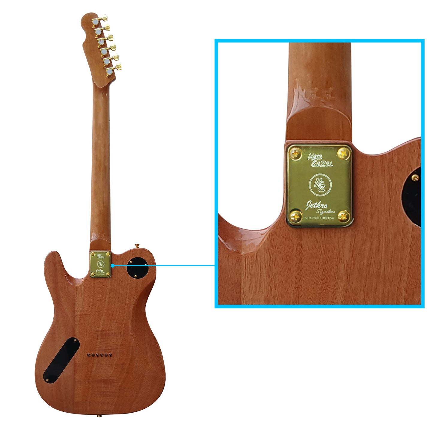 Guitarra Edición Limitada 090 Js-mk By Steelpro 50 Unidades Diestro Miel Maple