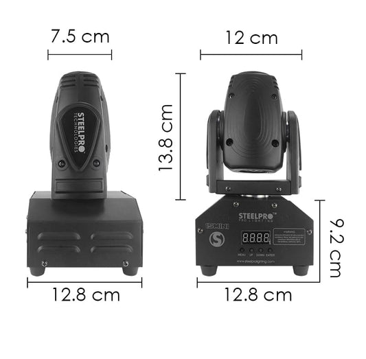 Cabeza Móvil Maleta 4 En 1 Steelpro 2 Mini Beam Rgbw + Envio