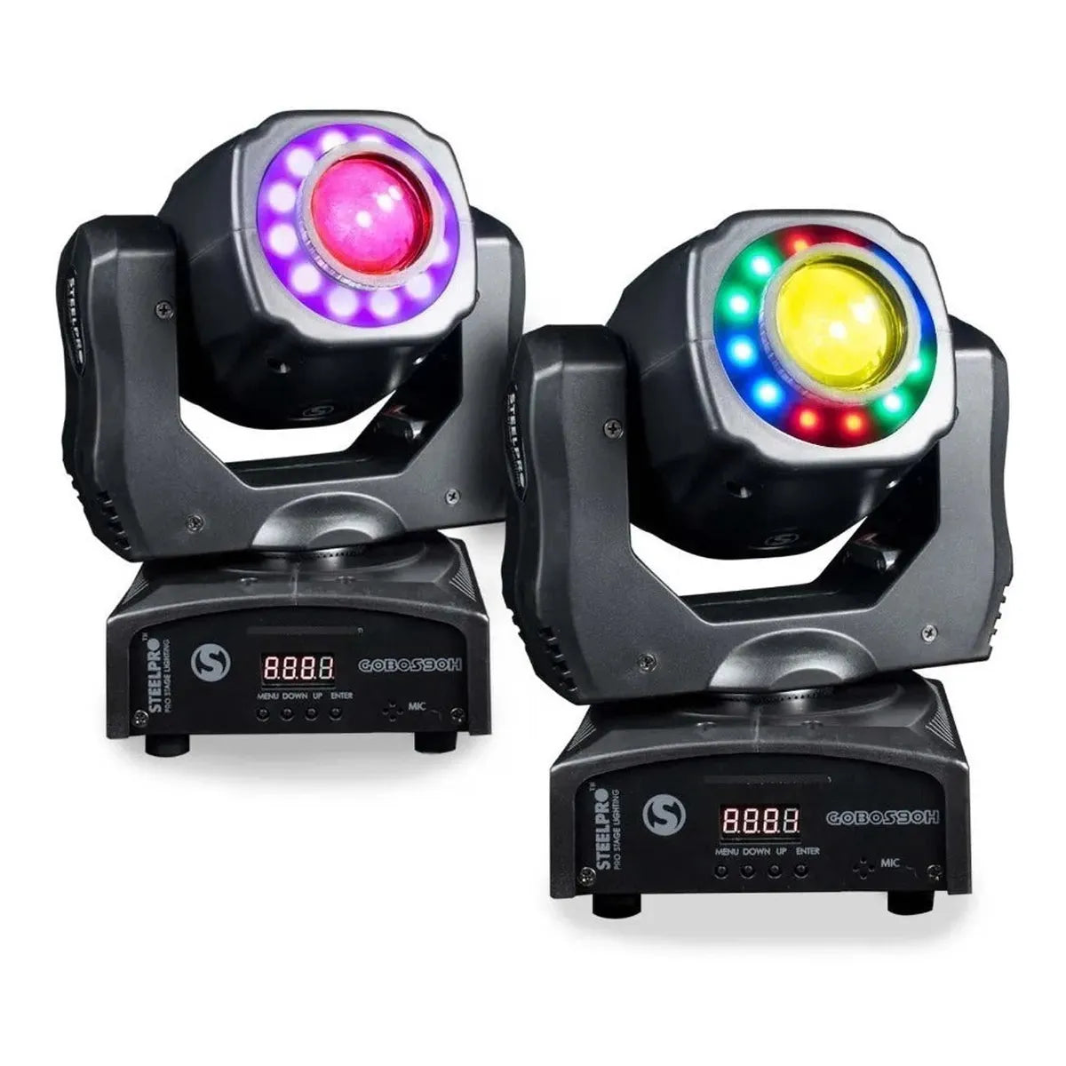 2 Cabezas Móvil Spot Con Gobos 90 Watts