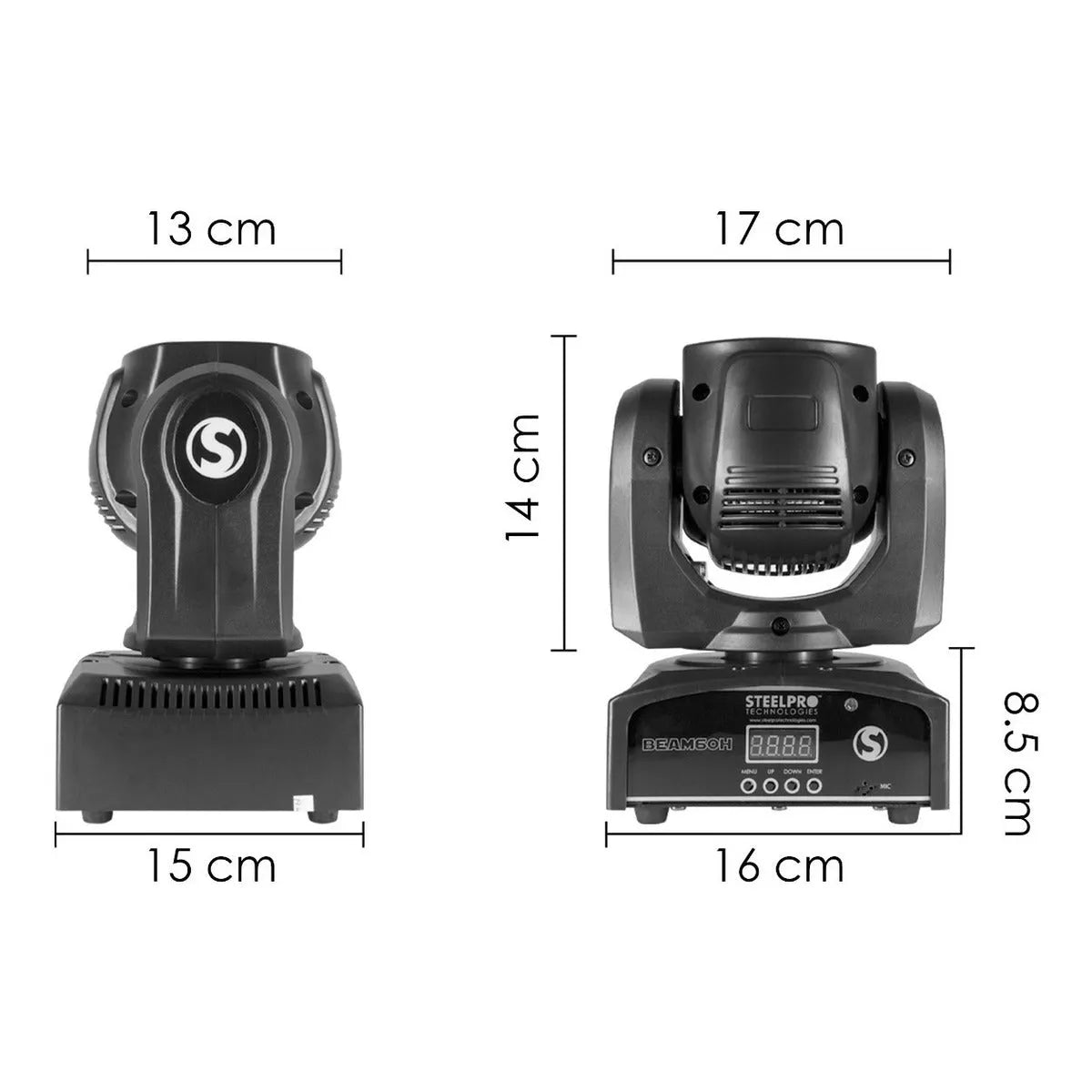 4 Cabezas Móviles Led Beam 1x60watts Rgbw Luces Dj- Steelpro