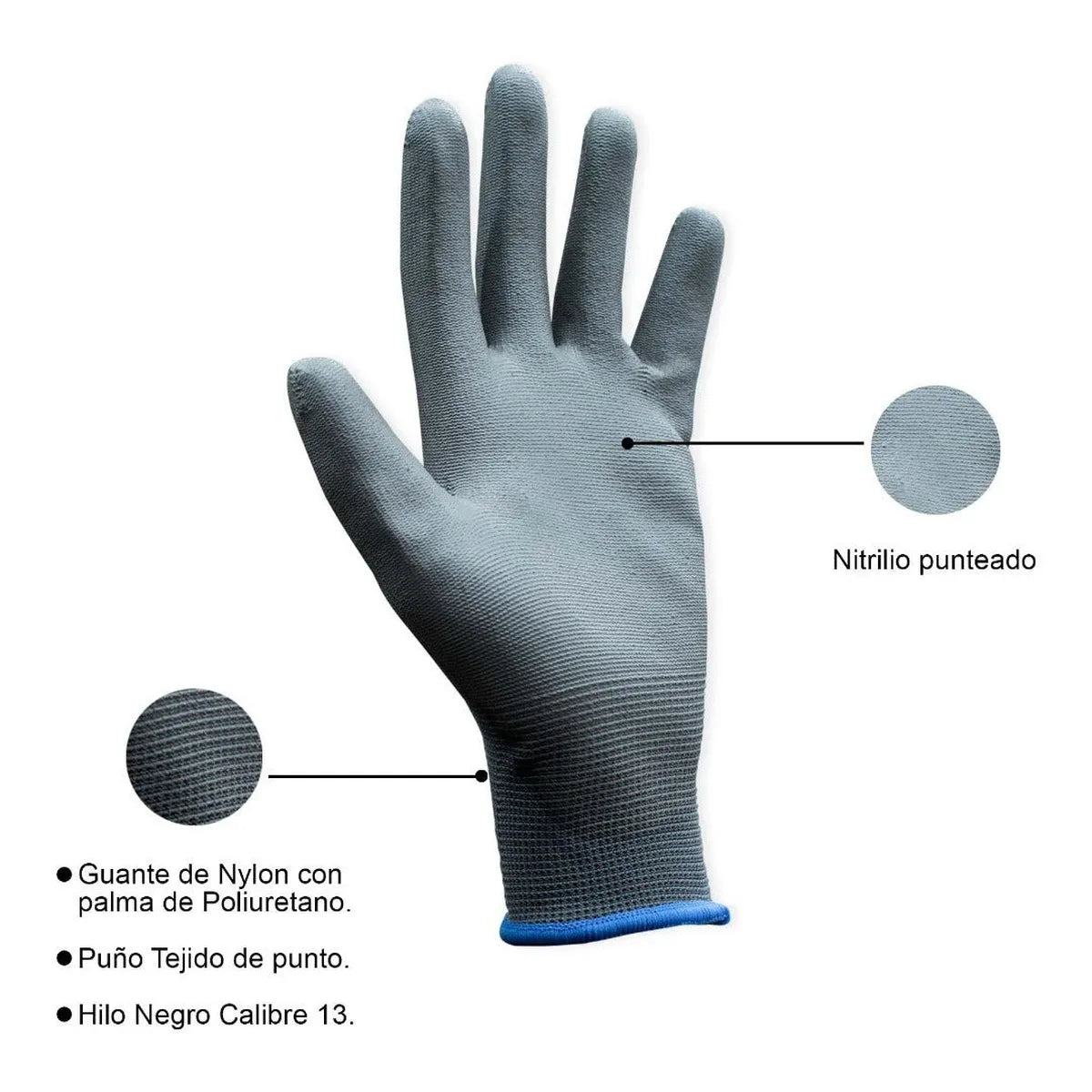 5 Pares De Guantes Anticorte Uso Rudo Industrial Steelpro