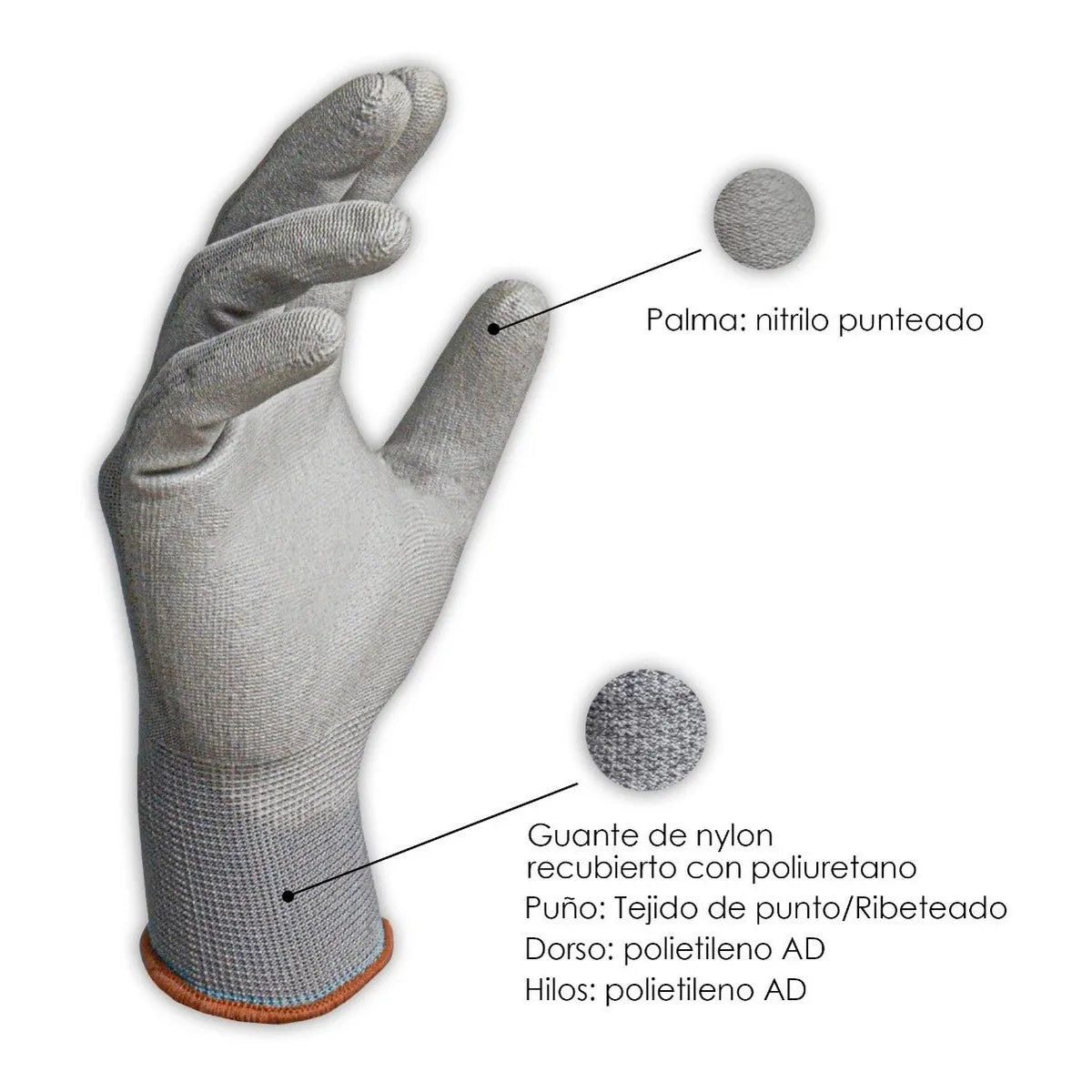 5 Pares De Guantes Anticorte Uso Rudo Industrial Steelpro
