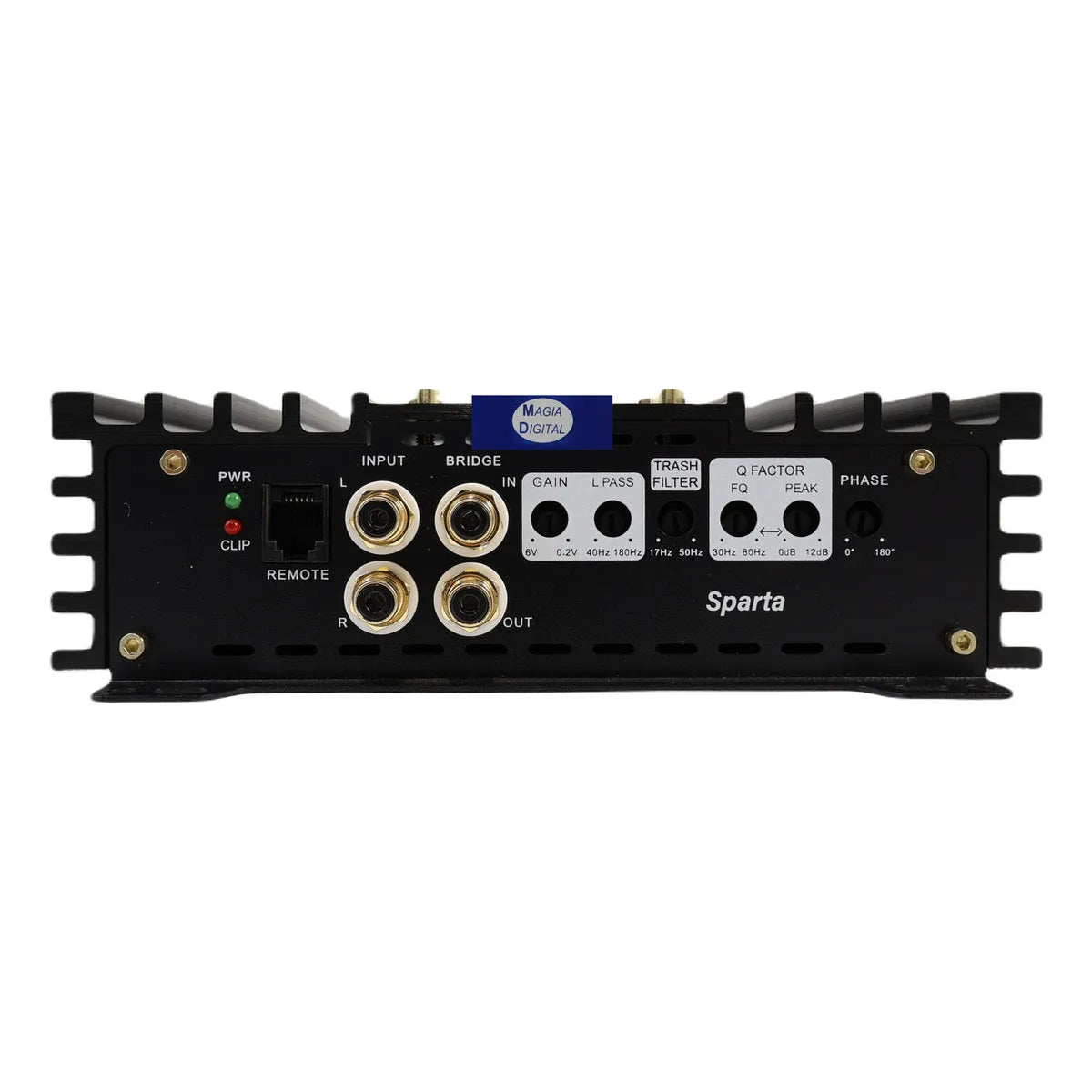 Amplificador Clase D 2ch Sparta Vander Graaf 3500w Monoblock Color Negro