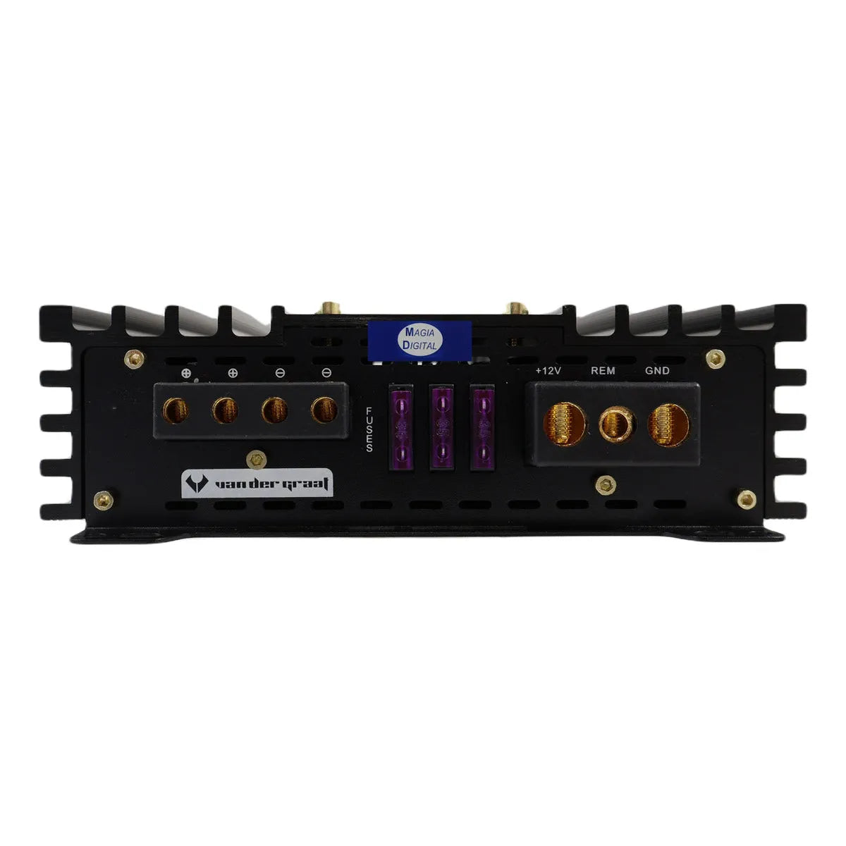 Amplificador Clase D 2ch Sparta Vander Graaf 3500w Monoblock Color Negro