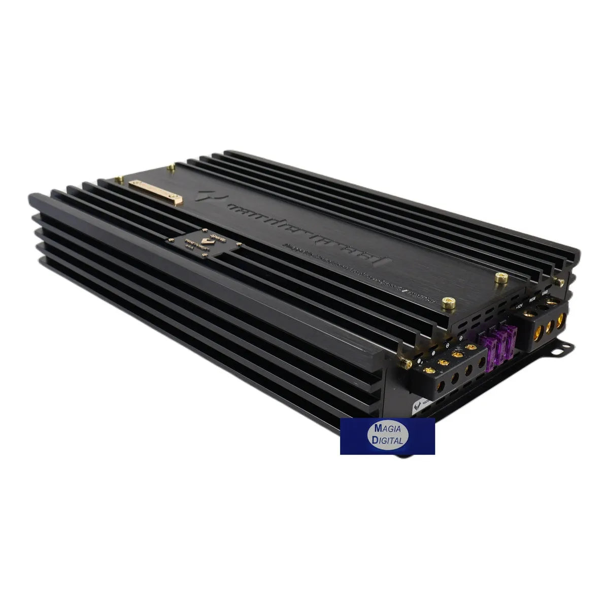 Amplificador Clase D 2ch Sparta Vander Graaf 3500w Monoblock Color Negro