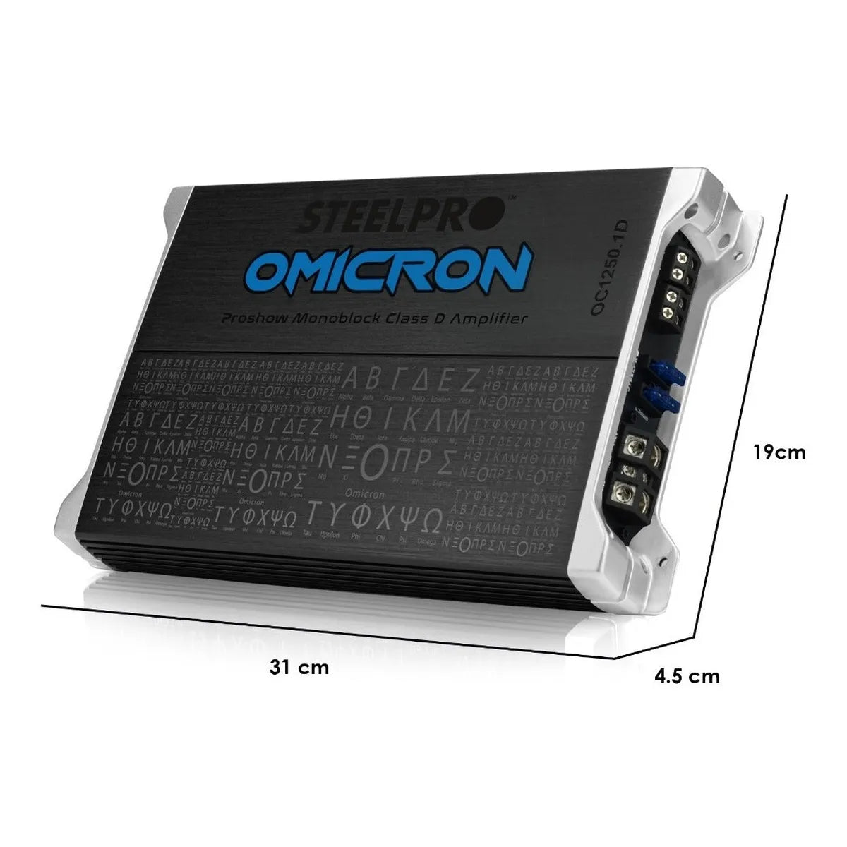 Amplificador Clase D Monoblock 1200w Max Ómicron By Steelpro