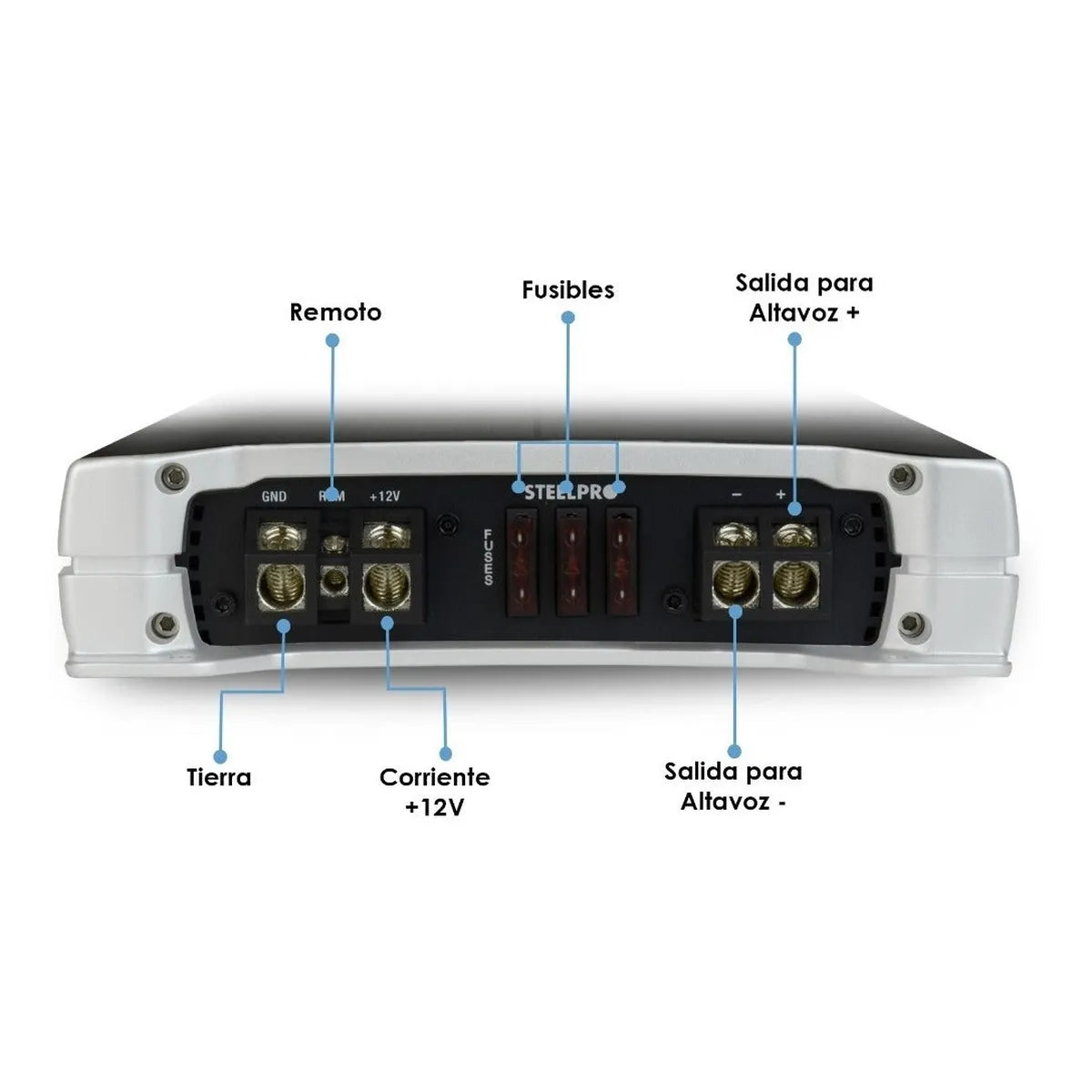 Amplificador Clase D Monoblock 4500w Max Ómicron By Steelpro
