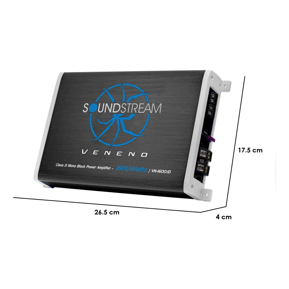 Amplificador Class D Monoblock 1600w Veneno By Soundstream