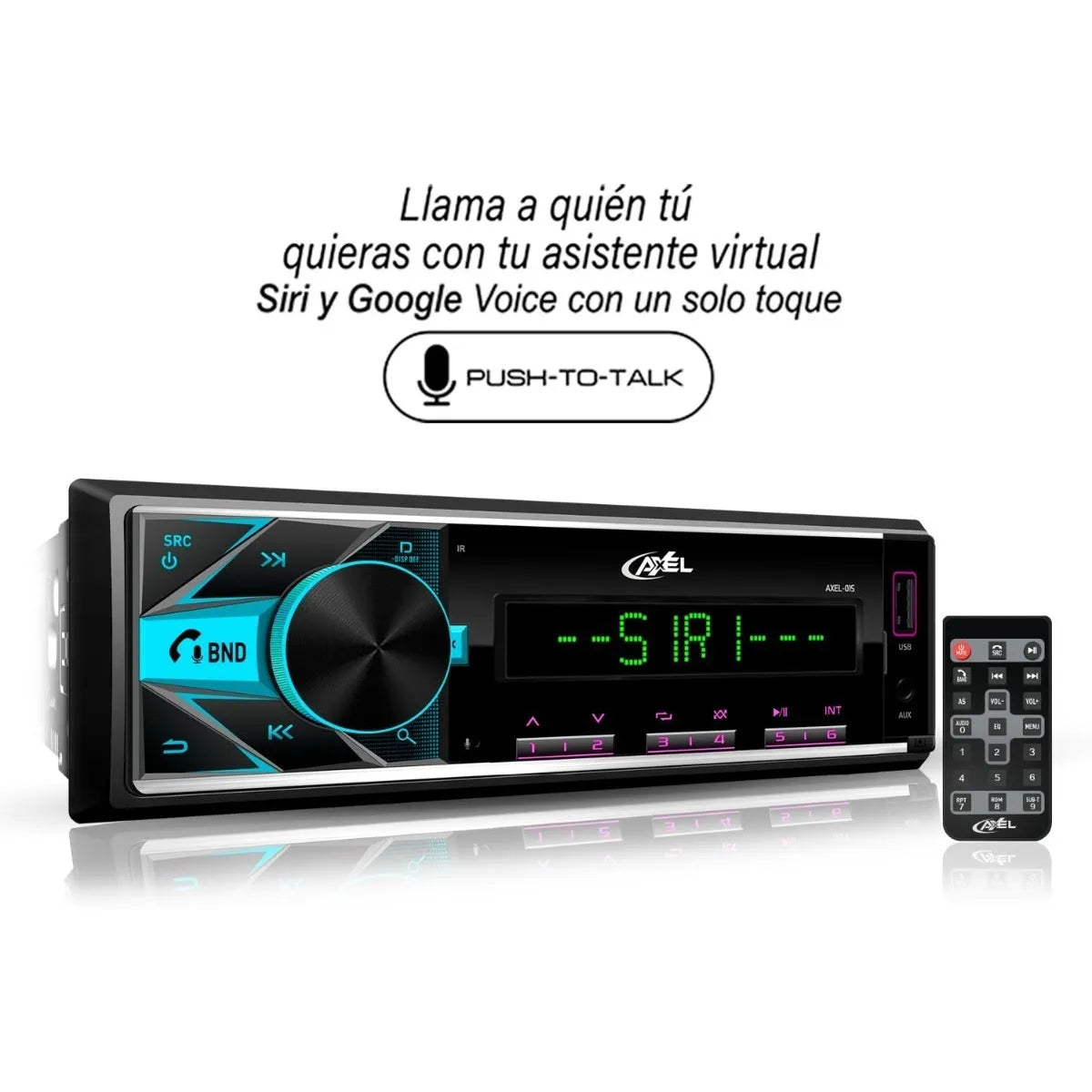 Autoestéreo 3 Zonas Color Axel Premium Steelpro App Control
