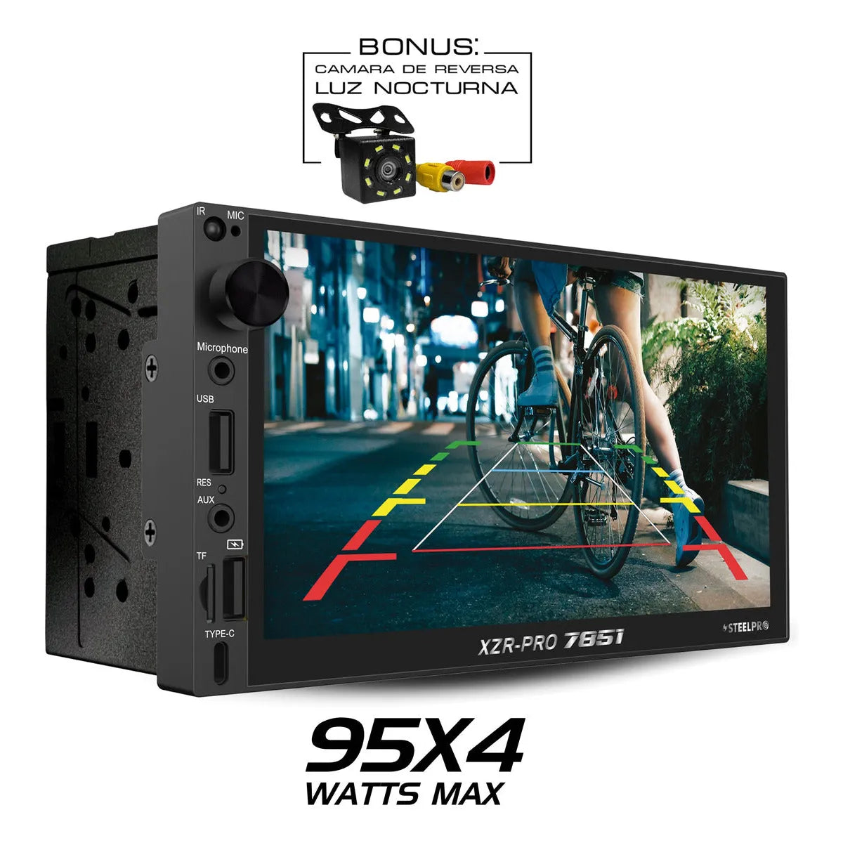 Autoestereo Pantalla Tactil 7 Mirror Link Bluetooth Steelpro