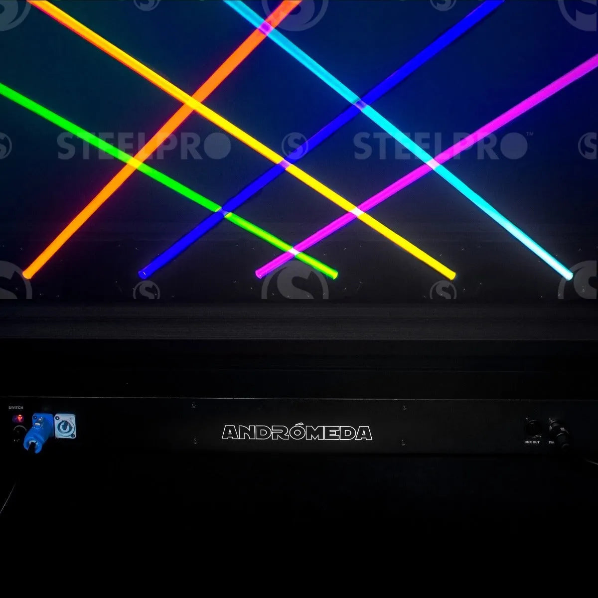 Barra Laser 3 En 1 Rgb Andromeda Steelpro 500mw X 6