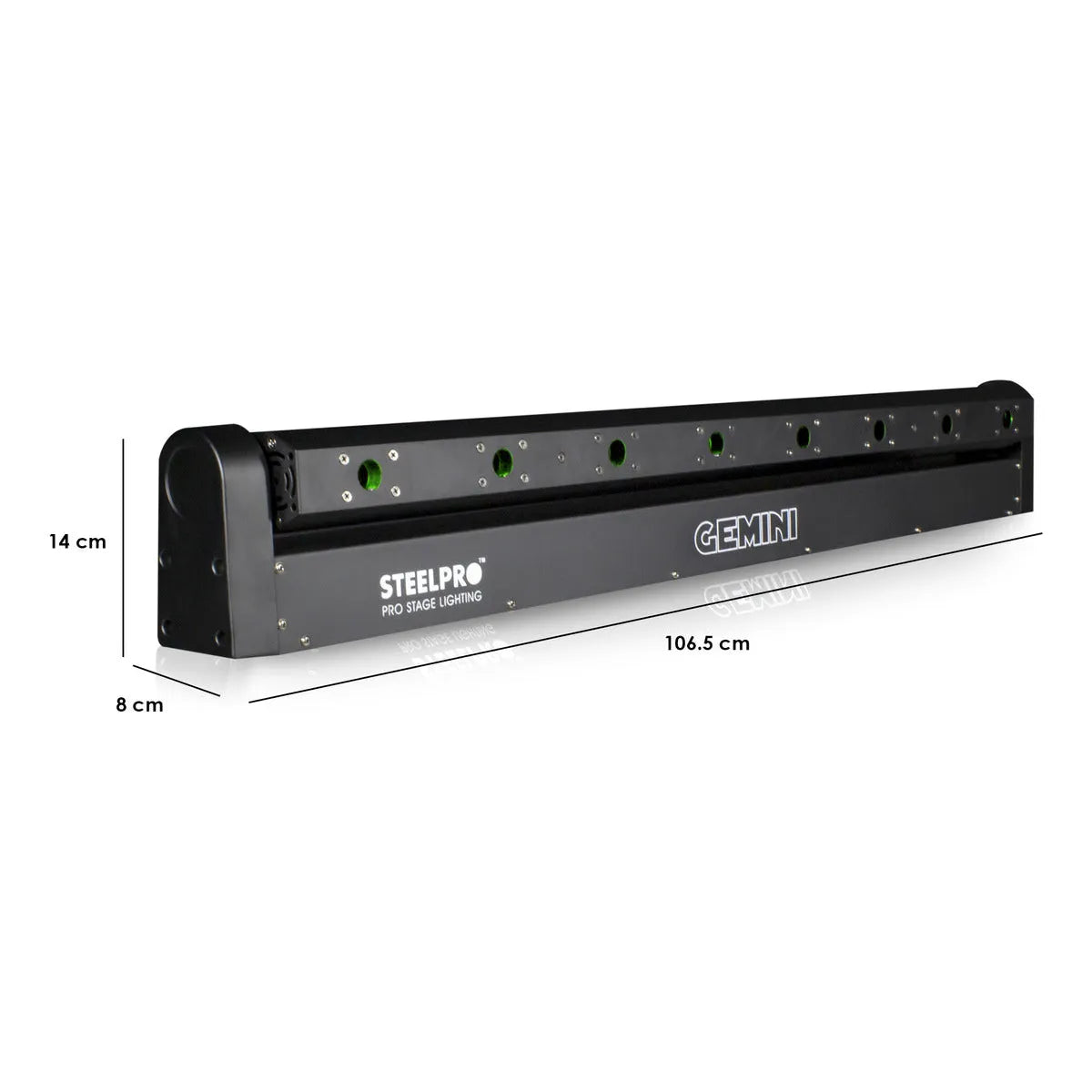 Barra Laser Luces Dj Verde 8 X 100mw Gemini By Steelpro
