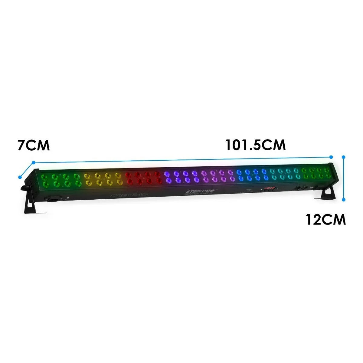 Barra Led 64x2w Full Color 3 En 1 Dj Steelpro - 642bar
