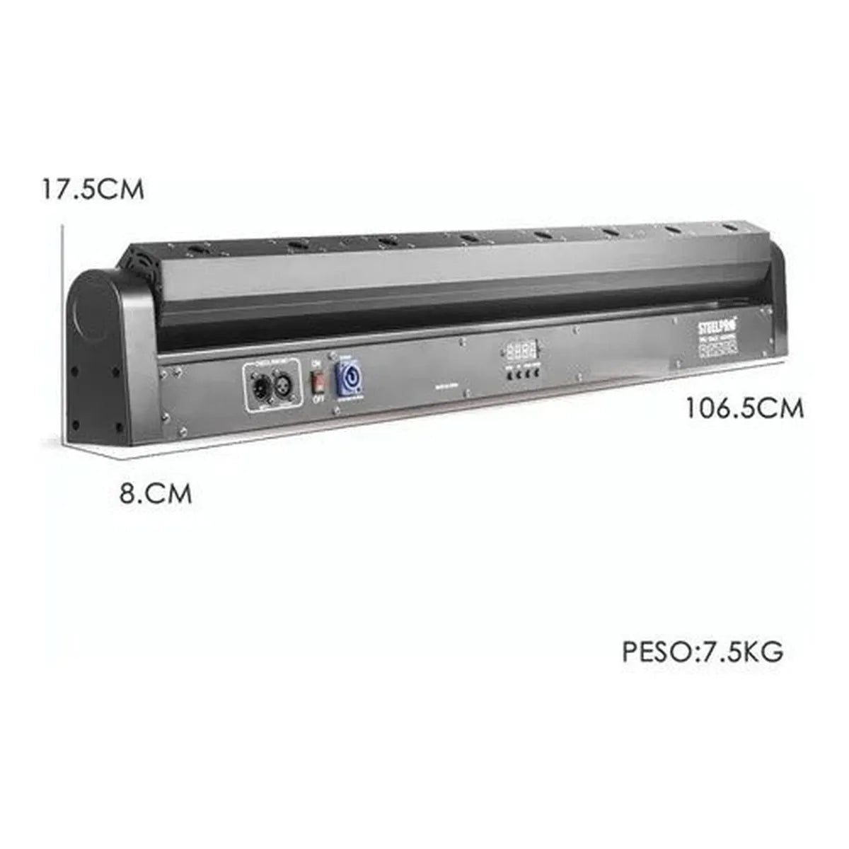 Barra Motorizada 8 Laser Rojo Profesional Steelpro Razor