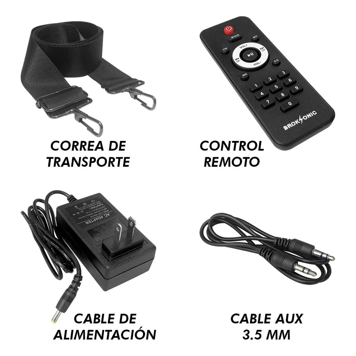 Bocina Portátil Retro 1996 Bt Suspensión De Aire Broksonic