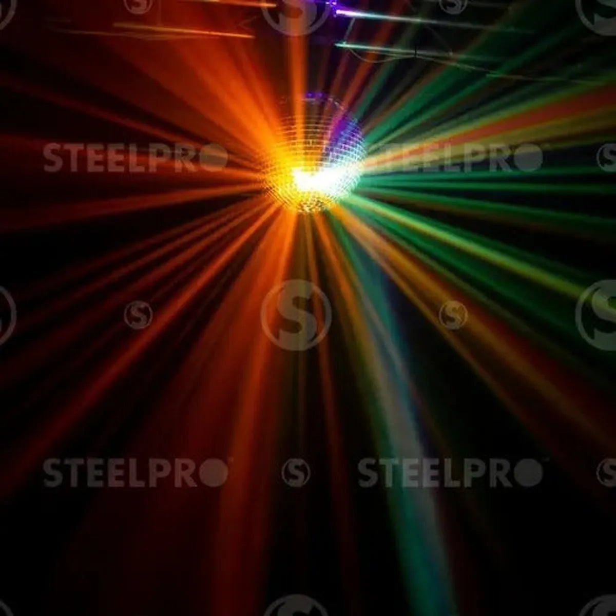 Bola Disco De Espejos Motorizada Steelpro 30cm
