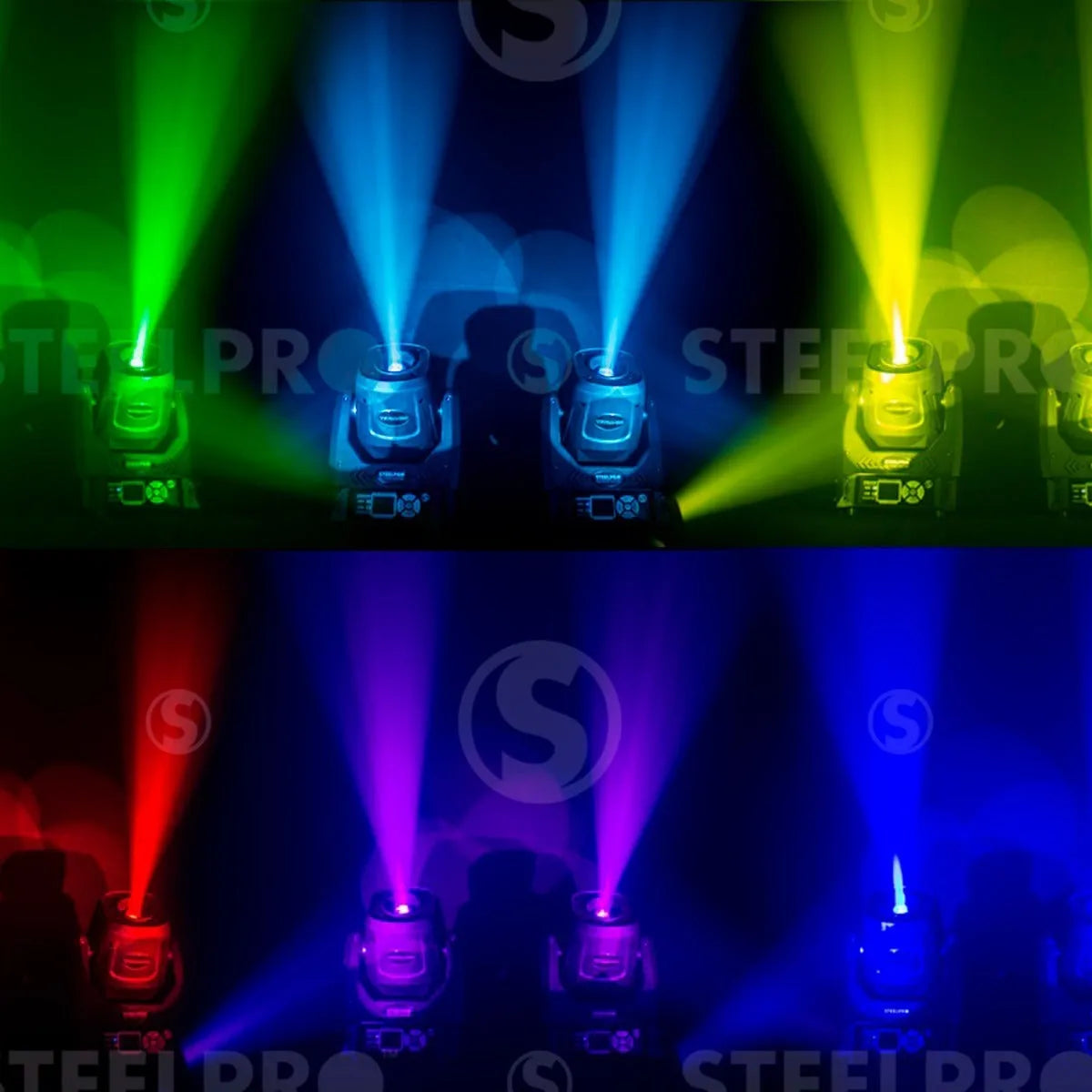 Cabeza Movil Case 2pza 120w Prisma Gobo Rotatorio Steelpro