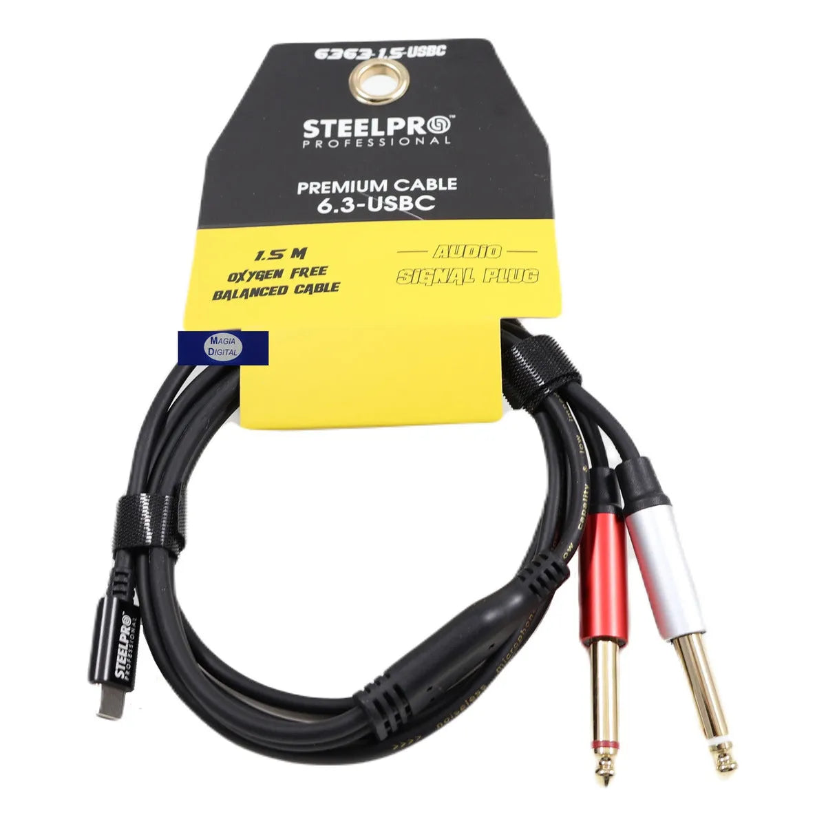 Cable Plug 6.3mm-usbc 6363 1.5m Free Oxyge By Steelpro