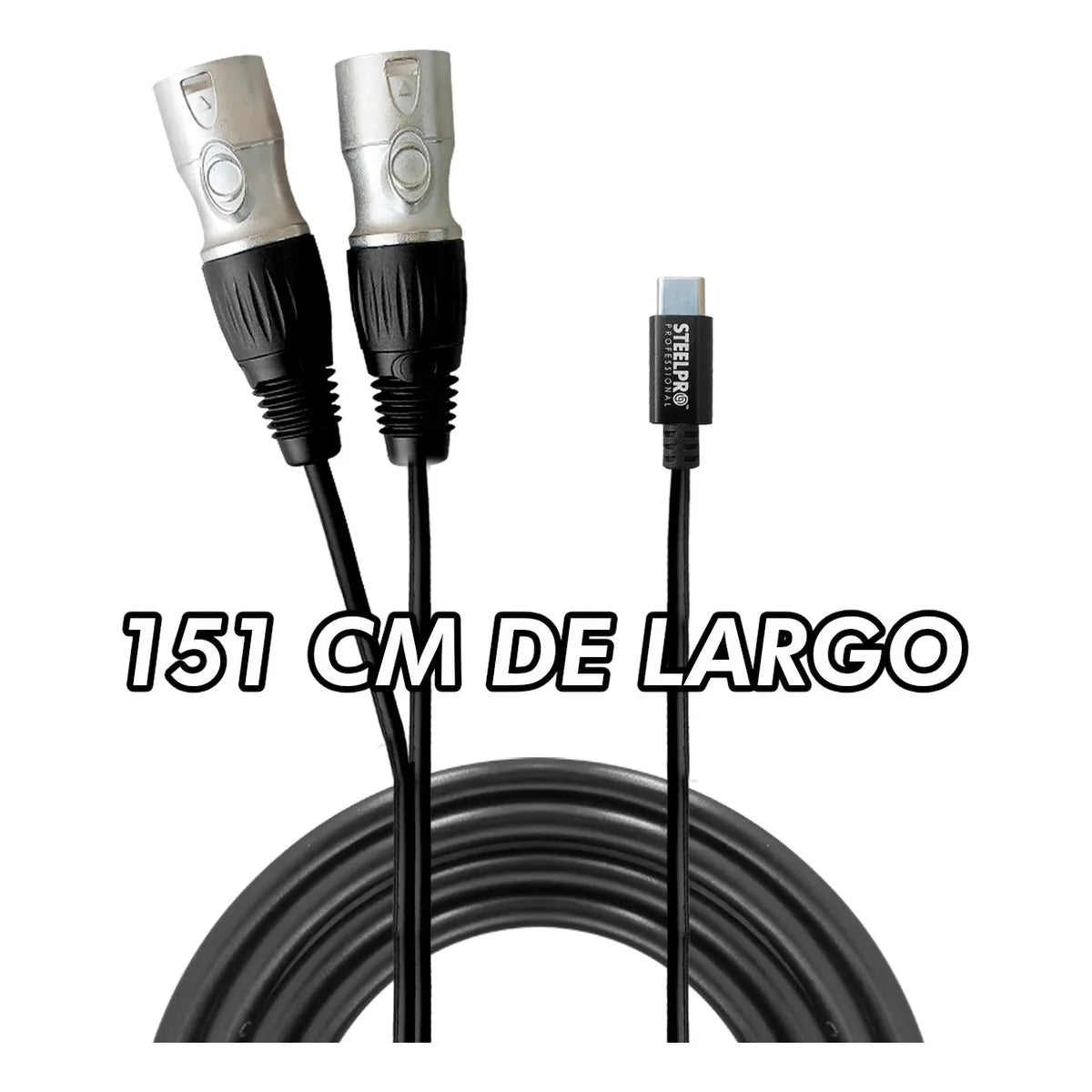 Cable Xlr-usb Tipo C 1.5m Oxigen Free By Steelpro