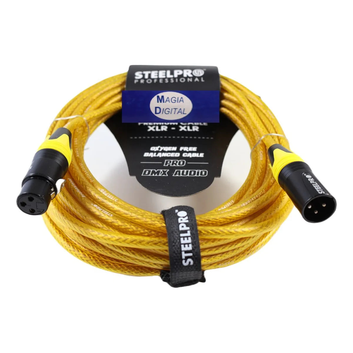 Cable Xlr 10m Balanceado Steelpro Xlr-yll-10m Jack-plug Prof