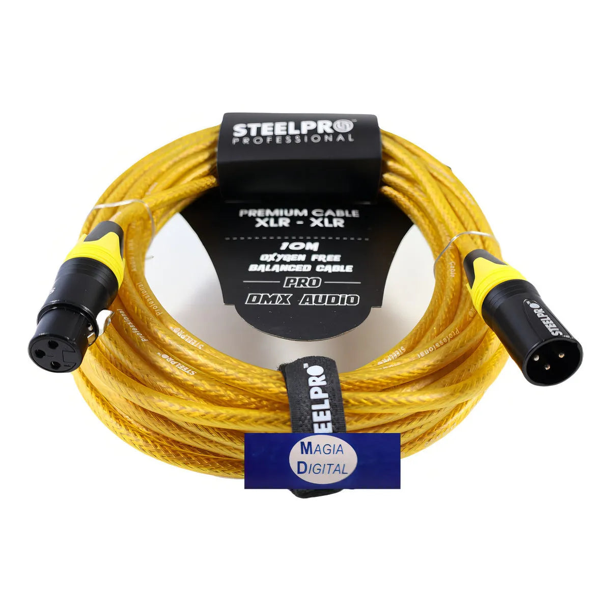 Cable Xlr 15m Balanceado Steelpro Xlr-yll-15m Jack-plug Prof