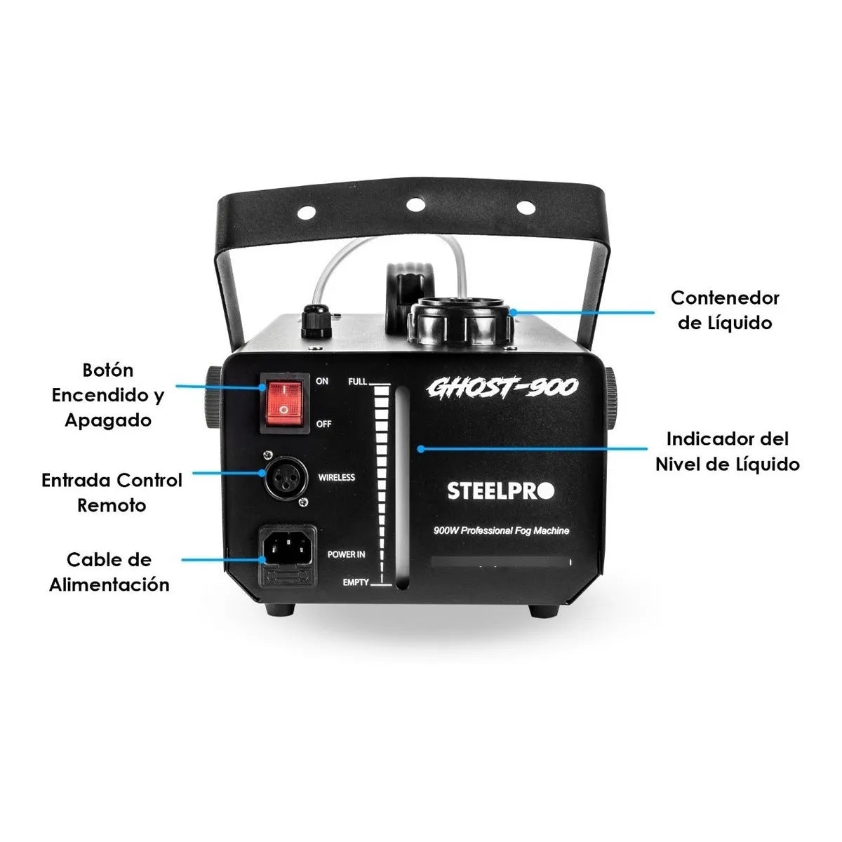 Camara De Humo Steelpro 900w + 3litros De Liquido De Humo