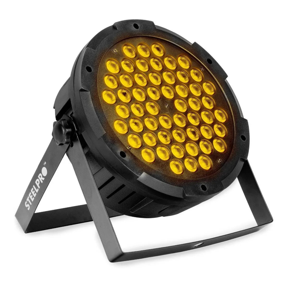 Cañón Led Par 54 Led X 3w Rgb + Ambar Full Color - Steelpro