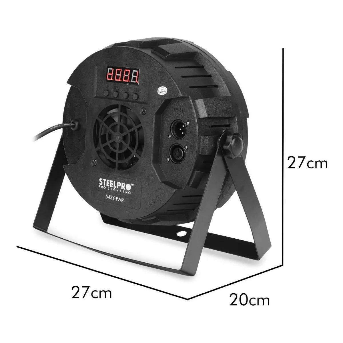 Cañón Led Par 54 Led X 3w Rgb + Ambar Full Color - Steelpro