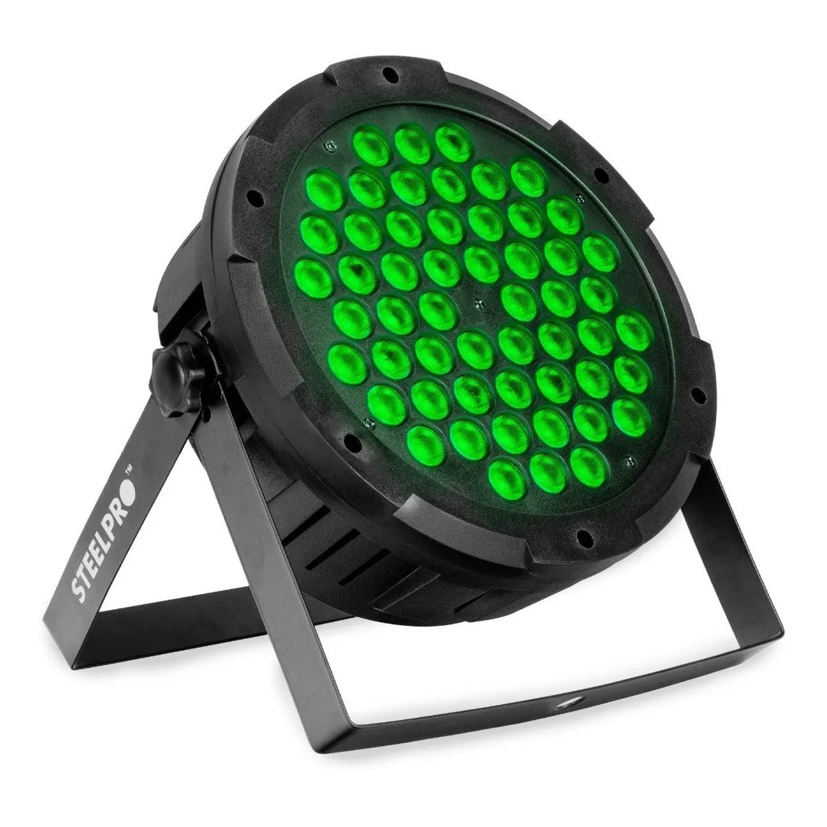 Cañón Led Par 54 Led X 3w Rgb + Ambar Full Color - Steelpro