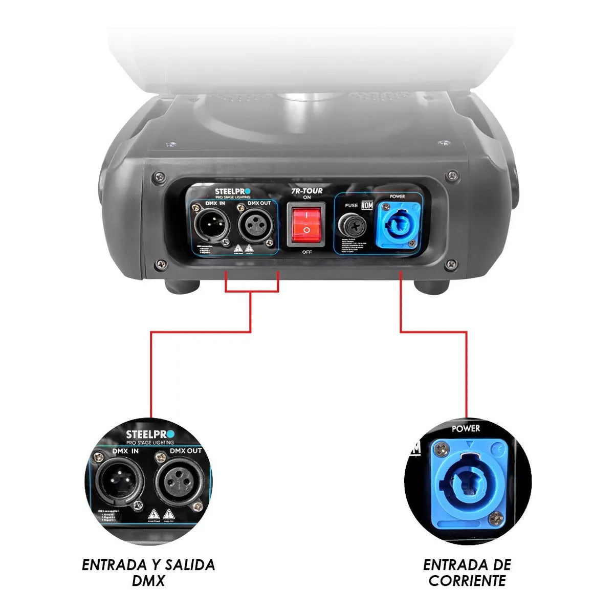 Case 2 Cabezas Moviles Beam 7r + Arcoiris Compacta Steelpro