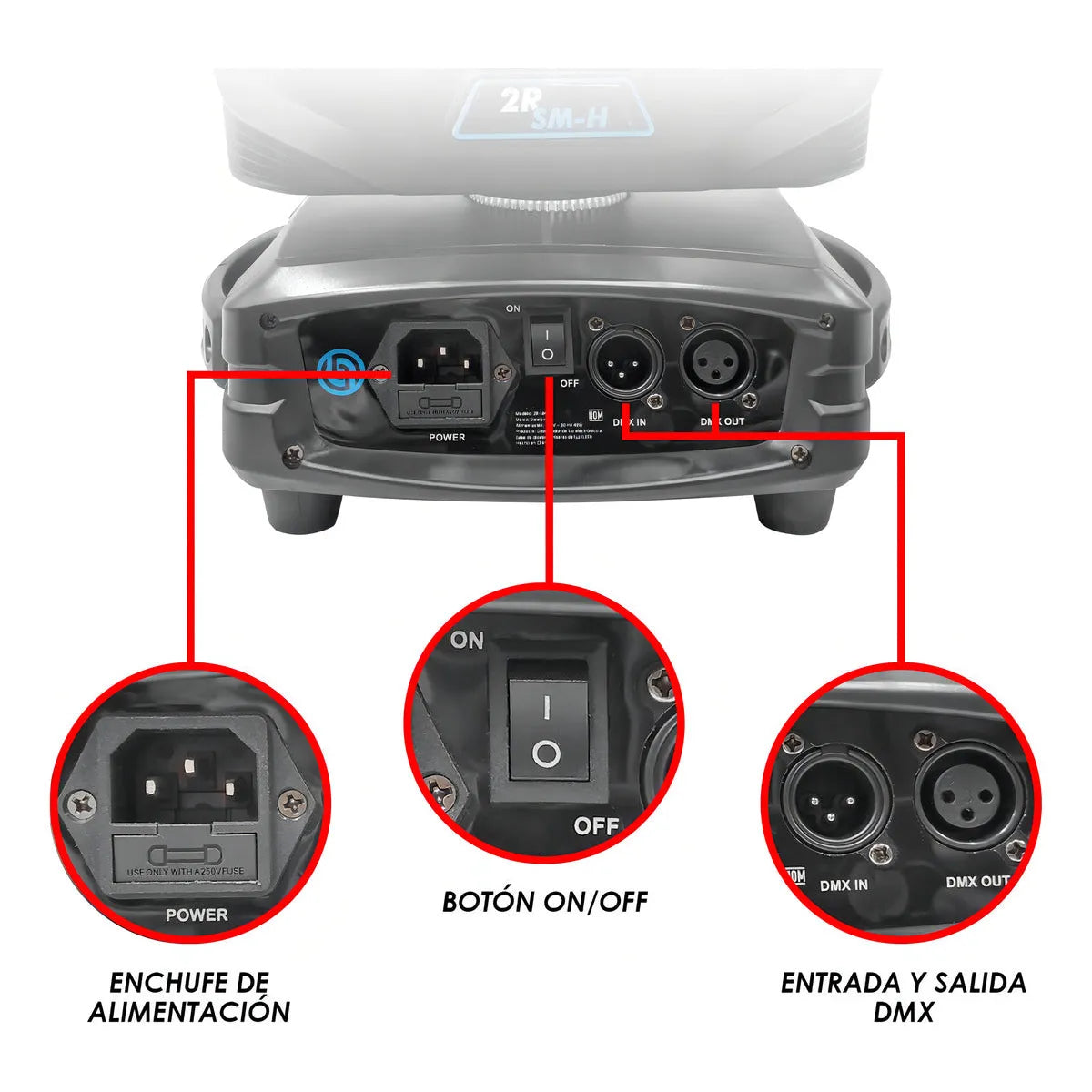 Case 2 Cabezas Móviles Led Beam Profesional Rainbow Steelpro