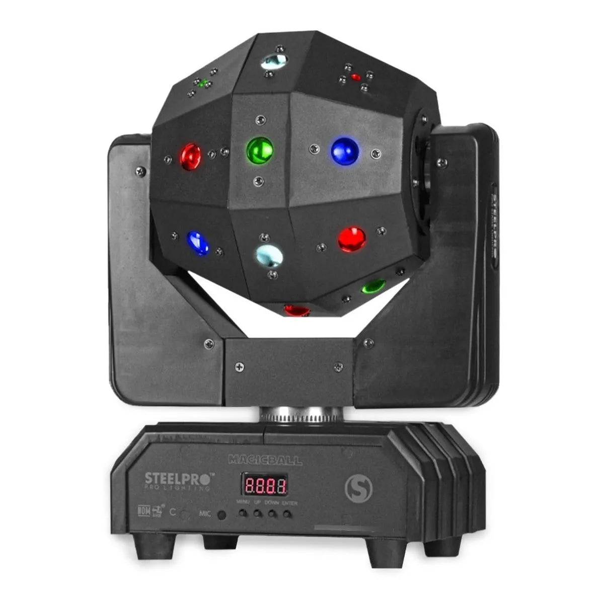 Case 2 Cabezas Moviles Led Rgbw Beam Laser Estrobo Steelpro
