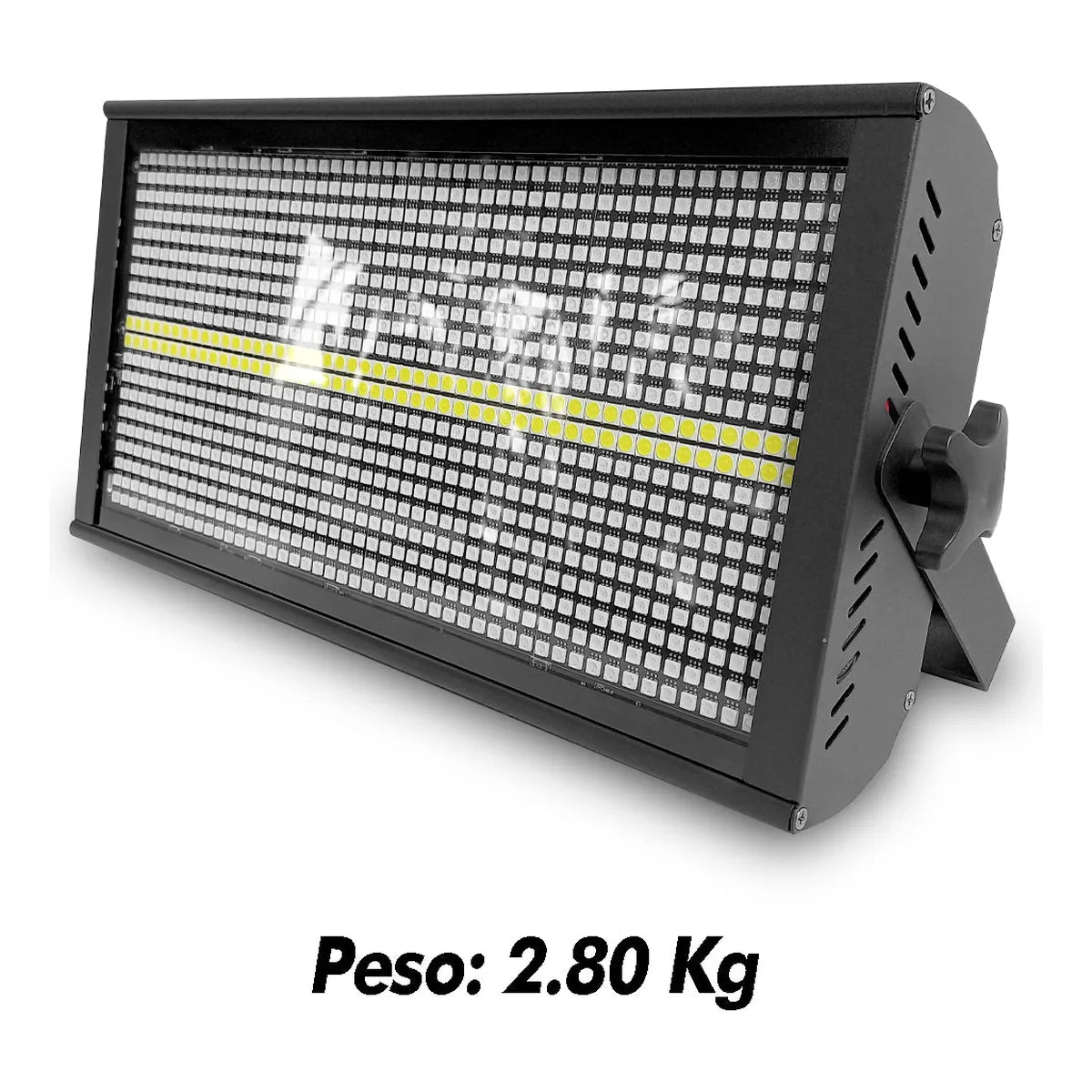 Case 4 Estrobo Profesional 960 Led Rgb+ Estrobo Dmx Steelpro