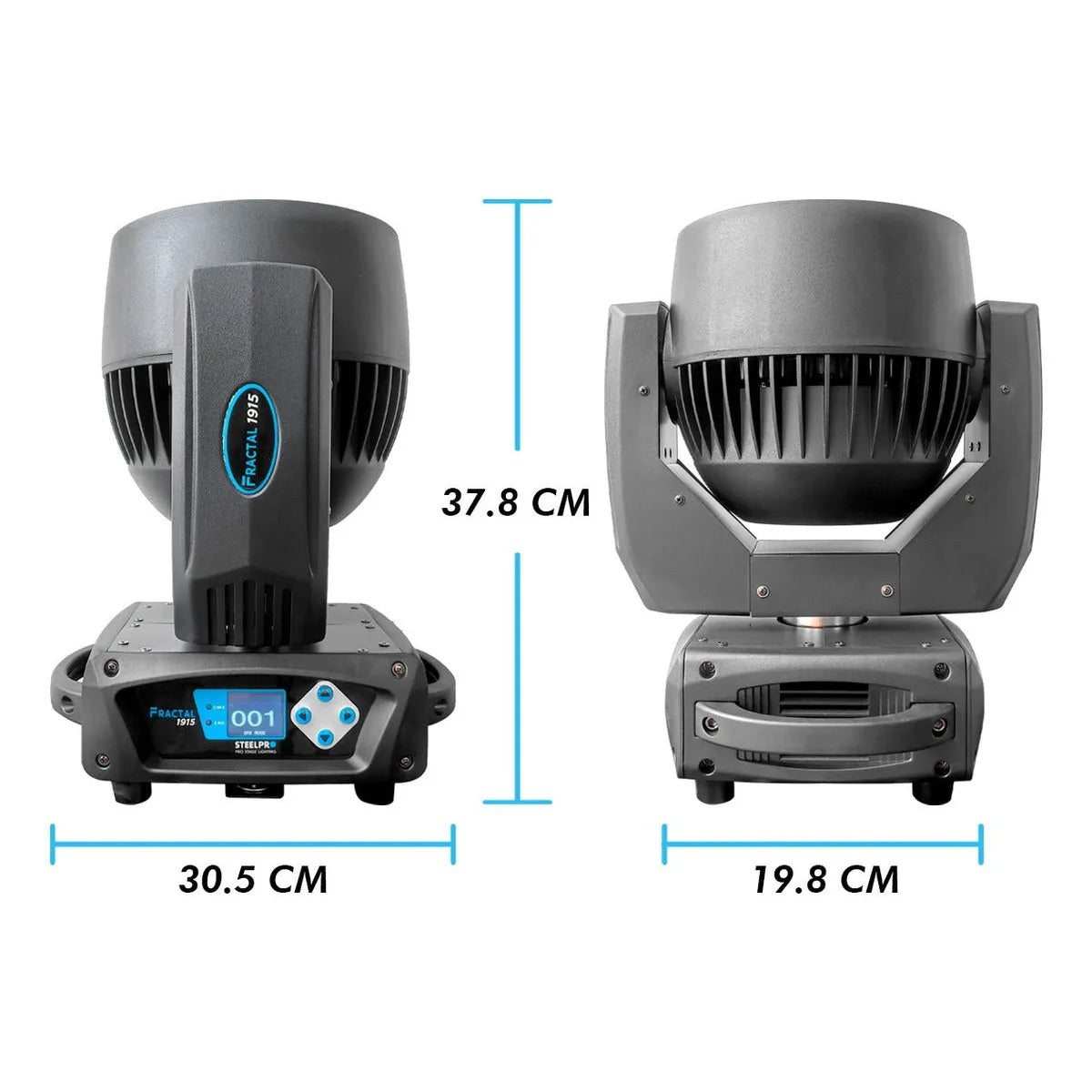 Case Cabezas Robóticas Led 19x15w Rgbw Efecto Wash Steelpro