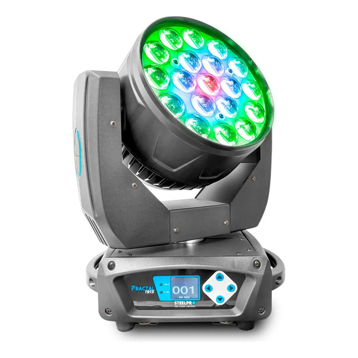 Case Cabezas Robóticas Led 19x15w Rgbw Efecto Wash Steelpro