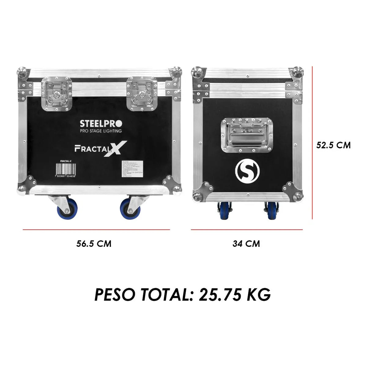 Case Cabezas Robóticas Led 7x40w Rgbw Efecto Wash Steelpro