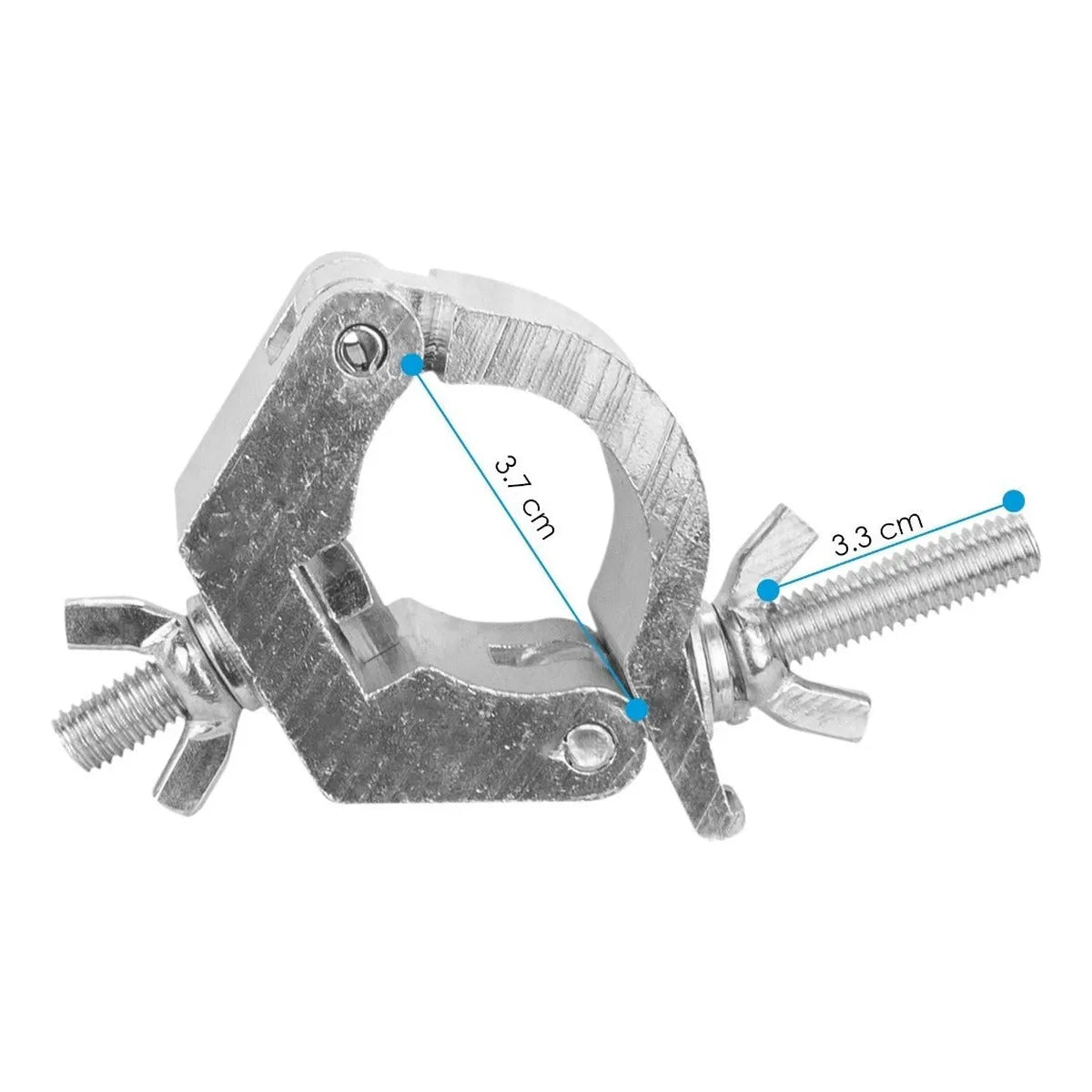 Clamp Hamburguesa 1.25 10 Pzas Dj Estructura Luces Aluminio