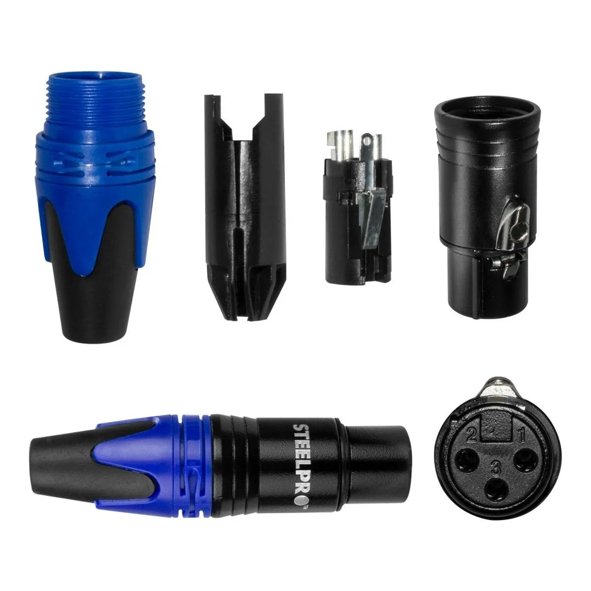 Conector Xlr Tipo Canon Hembra Audio Y Dmx Steelpro 10pcs