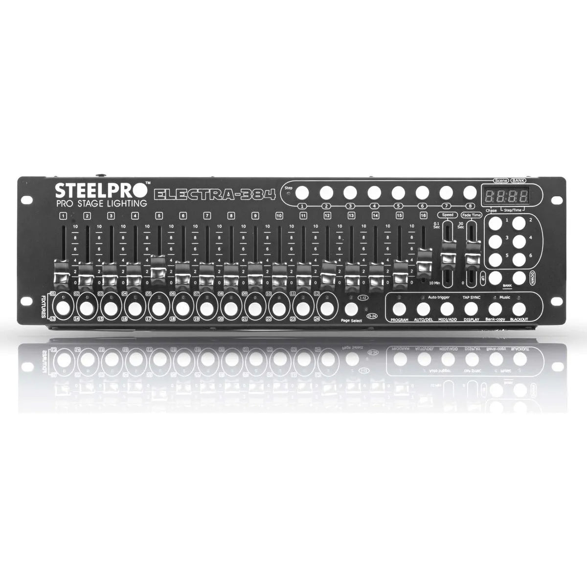 Controlador Dj Dmx 384 Canales Electra 384 By Steelpro Color Negro