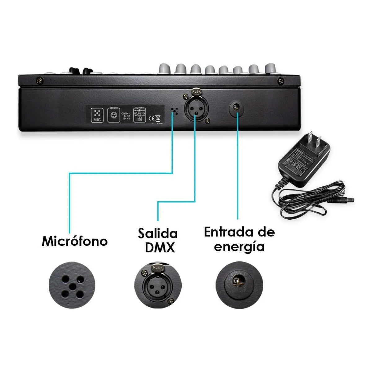 Controlador Dmx512 Steelpro Exact2000dmx 240escenas 192canal Color Negro