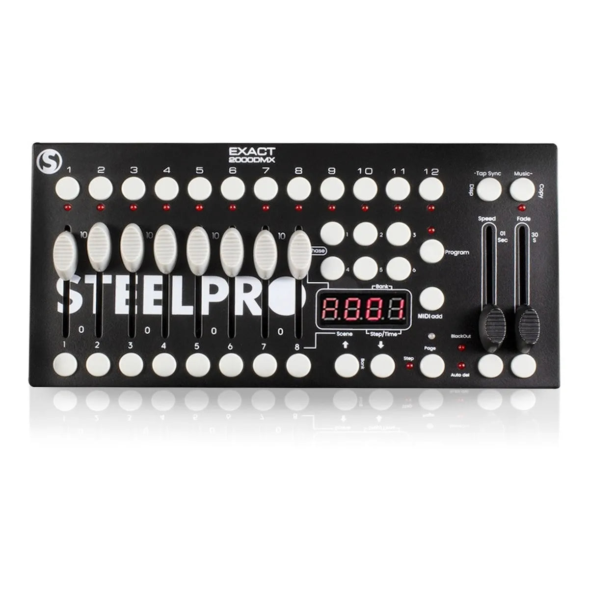 Controlador Dmx512 Steelpro Exact2000dmx 240escenas 192canal Color Negro