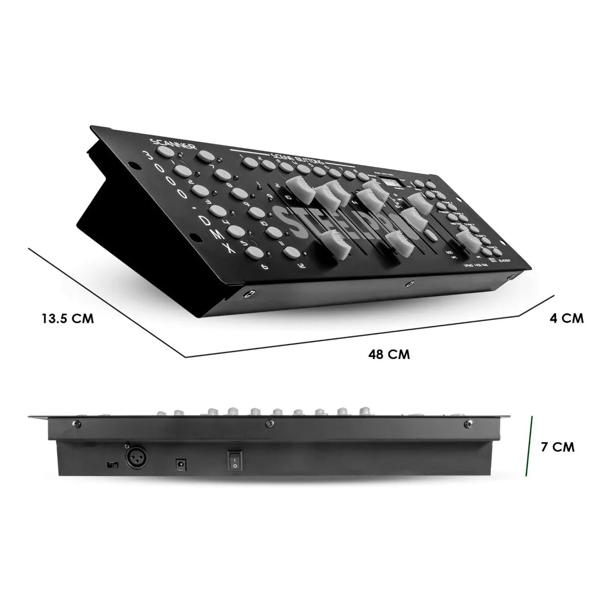 Controlador Dmx512 ,12 Escaners , 192 Canales - Steelpro