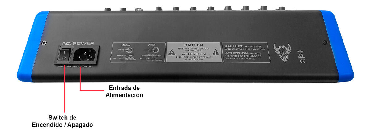 Mezcladora Profesional 8 Canales Dsp Voz Del Diablo Y Voz De Ardilla Solo-8.2 Steelpro