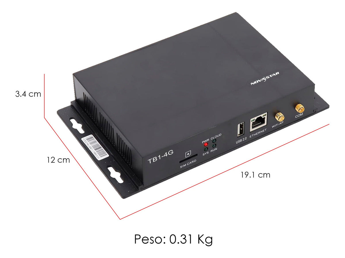 Novastar Tb1-4g Reproductor Multimedia De Vídeo Alta Calidad