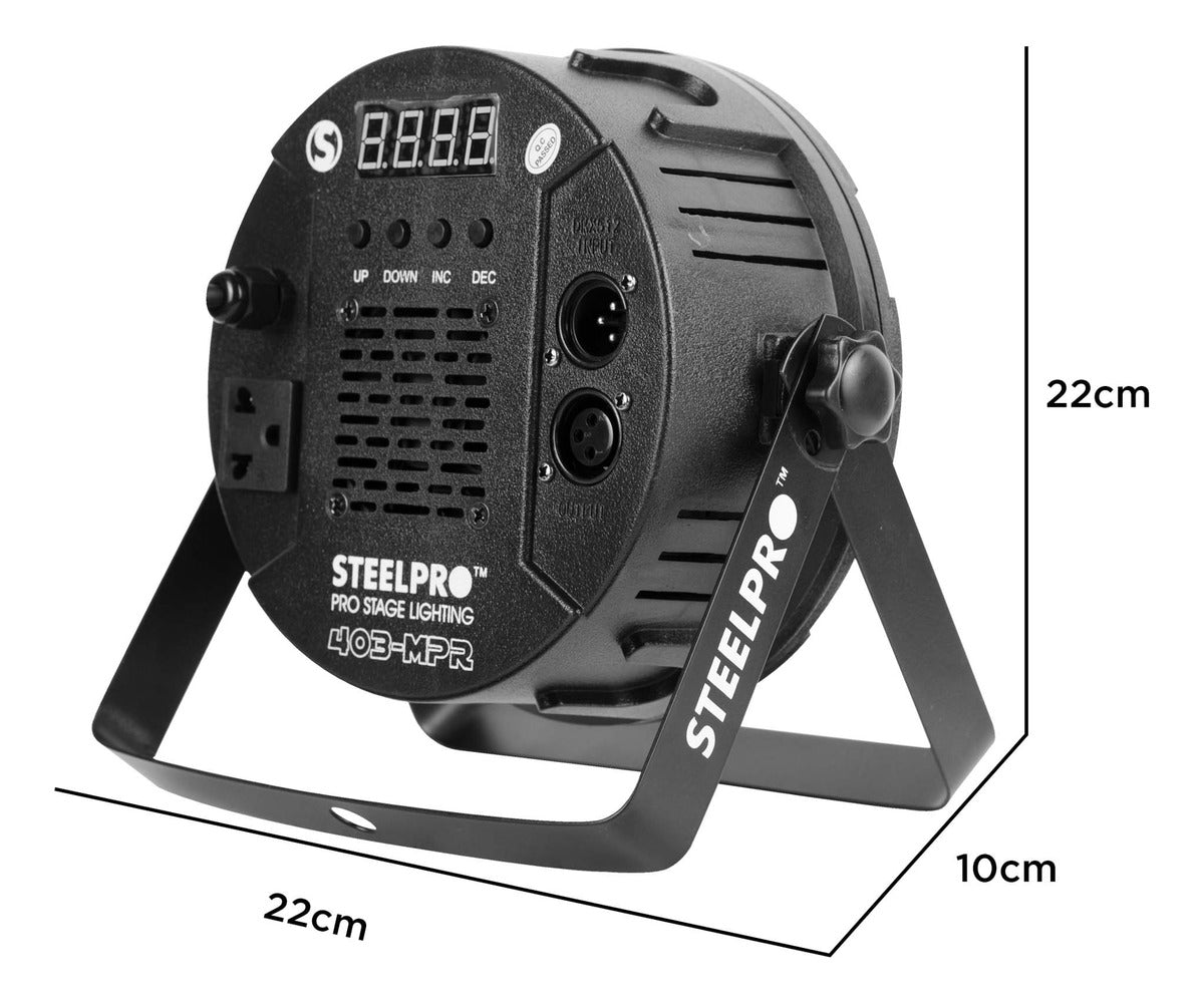 Paquete Dj 8 Cañones 40x3 + Controlador Dmx Pocket Steelpro