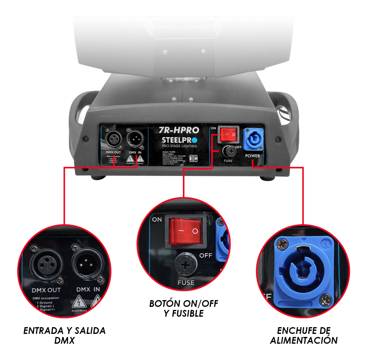 Case 2 Cabezas Móvil Beam 7r Rainbow+frost 230w Steelpro