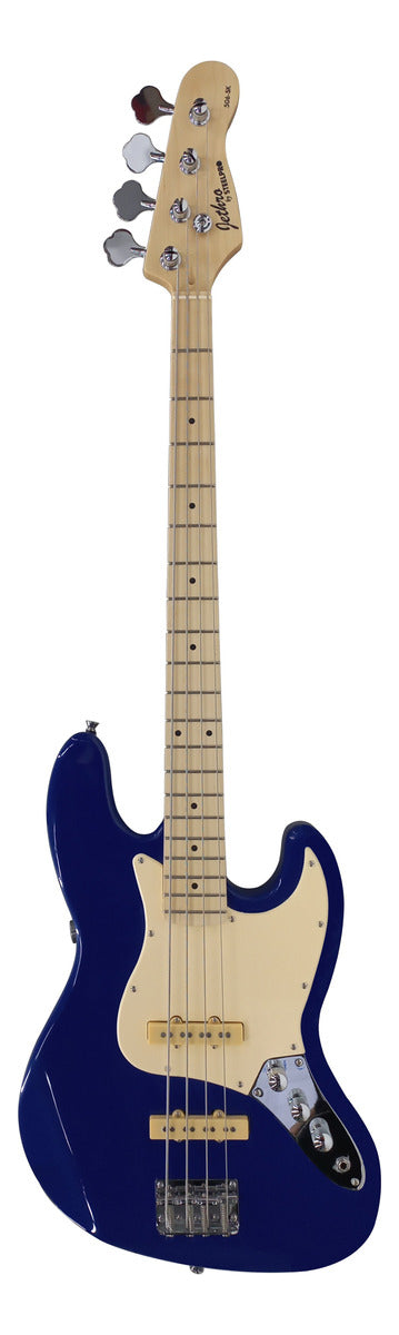 Paquete Bajo Electrico Jethro Series By Steelpro 506-sk Acabado Del Cuerpo Barnizado Cantidad De Cuerdas 4 Color Azul Orientación De La Mano Diestro