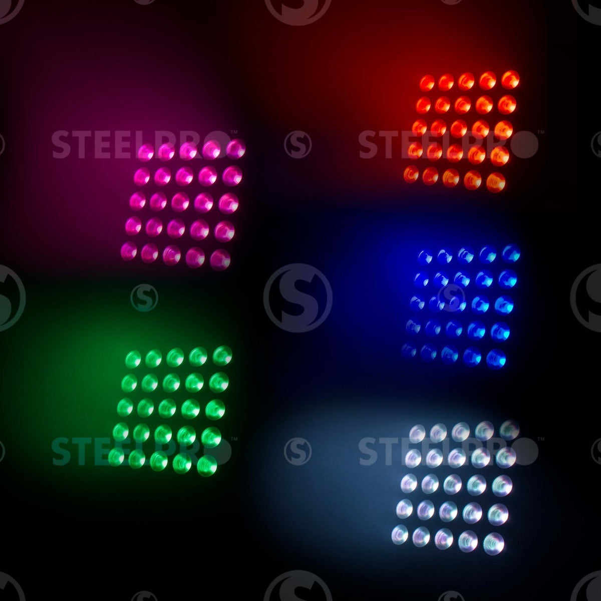 Panel Led Profesional Dj 25x15 W Rgbw 4 En 1 - Steelpro